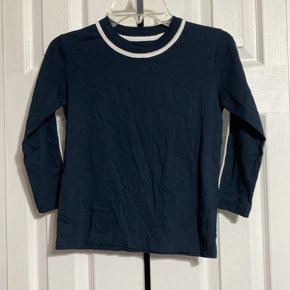 Chaser kids girls Navy White off white Top shirt size 6